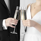 "Mr. and Mrs. Personalized Champagne Estate Glasses, Set of 2" - Couple Gifts in clear by Colin Supple