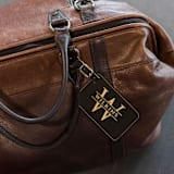 "Custom Engraved Vegan Leather Luggage Tag Set of 2 Monogrammed" - Couple Gifts in multicolorassorted-colors by Papel Custom Design