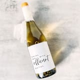 "Officiant Gift Wine Label | Pairs well with Officiant Duties" - Couple Gifts in white by The Pretty Little Mess