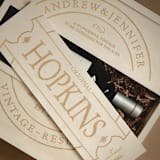 "Family Vintage - Personalized  Anniversary Wine Box" - Couple Gifts in natural by Artificer Wood Works