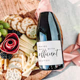 "Officiant Gift Champagne Label | Pairs well with Officiant Duties" - Couple Gifts in white by The Pretty Little Mess