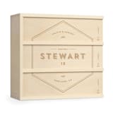 "Cooperage Select - Personalized Anniversary Wine Box" - Couple Gifts in natural by Artificer Wood Works