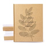 "Custom Wedding Anniversary Journal · Hand Bound" - Couple Gifts in beige by Transient Books