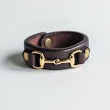 "The Horse Bit Napkin Ring in Tobacco" - Couple Gifts in brown by Millstream Home