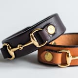 "The Horse Bit Napkin Ring in Tobacco" - Couple Gifts in brown by Millstream Home