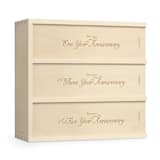 "Scriptic - Anniversary Wine Box" - Couple Gifts in natural by Artificer Wood Works