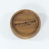 "Personalized Wood Ring Dish - Names + Date" - Couple Gifts in brown by Soulmatebox