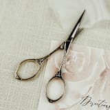"Vintage Style Scissors Violet Gold" - Couple Gifts in gold by Jordan Perry