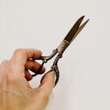 "Vintage Style Scissors Simon Bronze" - Couple Gifts in bronze by Jordan Perry
