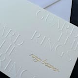 "Embossed & Hot Foil Flower Girl & Ring Bearer Cards" - Couple Gifts in gray by Eva Tadros