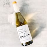 "Engagement Gift Wine Label | Pairs well with Wedding Planning" - Couple Gifts in white by The Pretty Little Mess