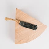 "The Maple Cheese Block with Hand-Forged Knife" - Couple Gifts in natural by Millstream Home