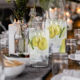 "Custom Cocktail Drinking Glass" - Couple Gifts in clear by Papel Custom Design