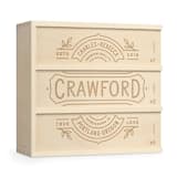 "Homegrown - Personalized Anniversary Wine Box" - Couple Gifts in natural by Artificer Wood Works