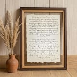 "Wedding Vows Print, 100% Cotton Paper Anniversary Gift, Custom Vow Keepsake" - Couple Gifts in brown by Ellie OBrien