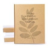 "Custom Wedding Anniversary Journal · Hand Bound" - Couple Gifts in beige by Transient Books