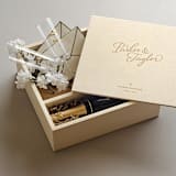 "The Stylist - Keepsake Ceremony Wine Box" - Couple Gifts in natural by Artificer Wood Works