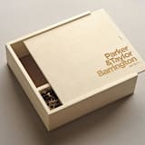 "The Designer - Keepsake Ceremony Wine Box" - Couple Gifts in natural by Artificer Wood Works