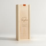 "Chic Toast - Wine Box" - Couple Gifts in natural by Artificer Wood Works