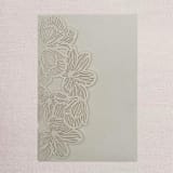 "Qty of 50 Custom Ivory Shimmer Exquisite Flower Tri-fold Laser Cut with Inside Pocket | Other Color Options Available" - Invitation Pockets in pink by Papel Custom Design