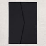 "Qty of 50 Custom Black Irridescent Shimmer Simply Elegant Tri-fold Pocket with mailing envelopes" - Invitation Pockets in black by Papel Custom Design