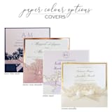 "Custom Laser Cut Invitation Pocket for 6x6 Card | Set of 10 | Envelopes Included" - Invitation Pockets in white by Self Stationery