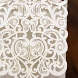 "Qty of 50 Ivory Shimmer Exquisite Laser Cut Pocket" - Invitation Pockets in white by Papel Custom Design