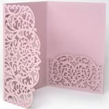 "Custom Laser Cut Lace Pockets for 5x7 Cards | Set of 10 | Envelopes Included" - Invitation Pockets in multicolorassorted-colors by Self Stationery