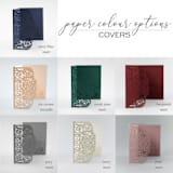 "Custom Laser Cut Lace Pockets for 5x7 Cards | Set of 10 | Envelopes Included" - Invitation Pockets in multicolorassorted-colors by Self Stationery