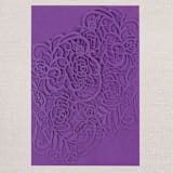 "Qty of 50 Custom Fabulous Asymmetrical Rose Design Laser Cut Wedding Invitation | Other Color Options Available" - Invitation Pockets in multicolor by Papel Custom Design