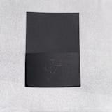 "Black Textured Embossed Invitation Pocket, Qty 10" - Invitation Pockets in black by The Savage Label