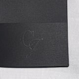 "Black Textured Embossed Invitation Pocket, Qty 10" - Invitation Pockets in black by The Savage Label