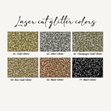"Qty of 50 Custom Rose Gold Glitter Tropical Leaf Lasercut Pocket | Other Color Options Available" - Invitation Pockets in gold by Papel Custom Design
