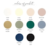 "Custom Color Pocket Folders for 5x7 Invitations | Wedding Invitation Jackets | Set of 10 | Envelopes Included" - Invitation Pockets in beige by Self Stationery