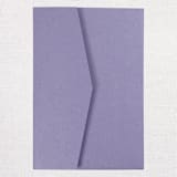 "Qty of 50 Custom Violet Shimmer Simply Elegant Tri-fold Pocket | Other Color Options Available" - Invitation Pockets in purple by Papel Custom Design