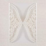 "Qty of 50 Custom Ivory Shimmer Chantilly Lace Invitation Pocket | Other Color Options Available" - Invitation Pockets in beige by Papel Custom Design