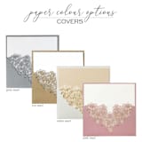 "Floral Laser Cut Invitation Pocket for 6x6 Card | Set of 10 | Envelopes Included" - Invitation Pockets in white by Self Stationery