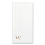 "Custom Initially Simple Premium Napkin - Guest Towel - Pack of 100" - Napkins in white by Papel Custom Design