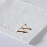 "Custom Initially Simple Premium Napkin - Guest Towel - Pack of 100" - Napkins in white by Papel Custom Design