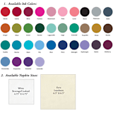 "Custom Mongrammed Eucalyptus Napkins" - Napkins in white by Papel Custom Design