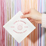 "Custom Dazed And Engaged Bachelorette Disco Ball Napkin, cocktail size, set of 100" - Napkins in white by ForYourParty