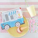 "Ice Cream Dreams Large Napkin - Pack of 16" - Napkins in multicolor by Jollity and Co