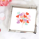 "Heart Balloon Bunch Napkin Pack, cocktail size, pack of 20" - Napkins in multicolor by ForYourParty