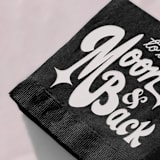 "To The Moon and Back Napkin Pack, cocktail size, pack of 50" - Napkins in black by ForYourParty