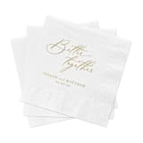 "Better Together, Wedding Cocktail Napkins, Pack of 200" - Napkins in multicolorassorted-colors by Studio Lavender