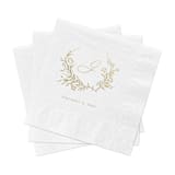 "Botanical Wedding Cocktail Napkins, Pack of 200" - Napkins in multicolorassorted-colors by Studio Lavender