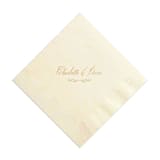 "Classic Script Royal Flourish Napkin, set of 50" - Napkins in white by ForYourParty