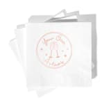 "Custom Art Napkin, cocktail size, set of 100" - Napkins in white by ForYourParty