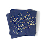 "Written in the Stars Napkin Pack, cocktail size, pack of 50" - Napkins in blue by ForYourParty