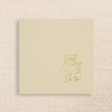 "“I Do, Too!” Bulldog Wedding Cocktail Napkins Champagne" - Napkins in natural by Papel Custom Design